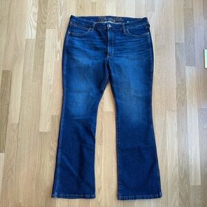 Wrangler Dark Blue High Rise Slim Jeans
